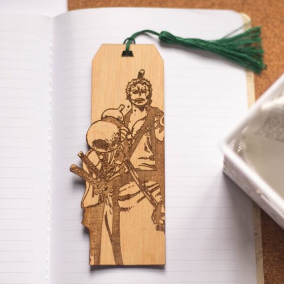 3325274256 Foto del marcapáginas personalizado de "Zoro en Wano" de Mokuren que participa en Magafest Jerez