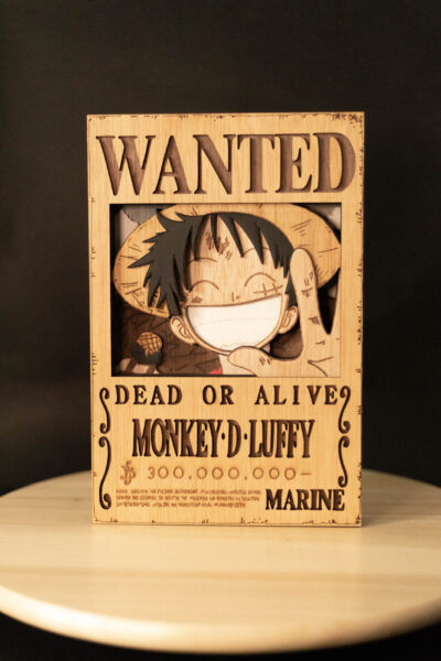 Cuadro "se busca" Monkey D. Luffy