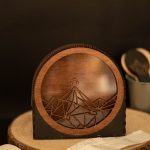 Lámpara de madera Acotar