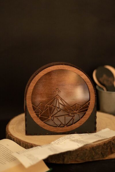 Lámpara de madera Acotar