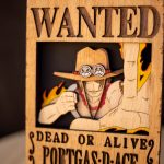 Mini cartel de "Se busca" Portgas D. Ace hecho a mano por Mokuren, expertos decoración personalizada