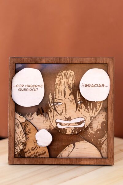 _MG_4682 Cuadro "Ace y Luffy: Gracias por quererme".