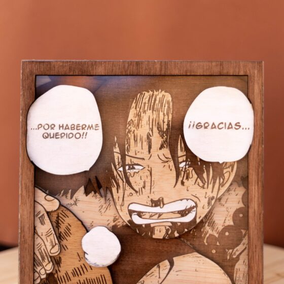 _MG_4682 Cuadro "Ace y Luffy: Gracias por quererme".