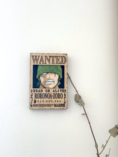 Cartel de "se busca" Roronoa Zoro