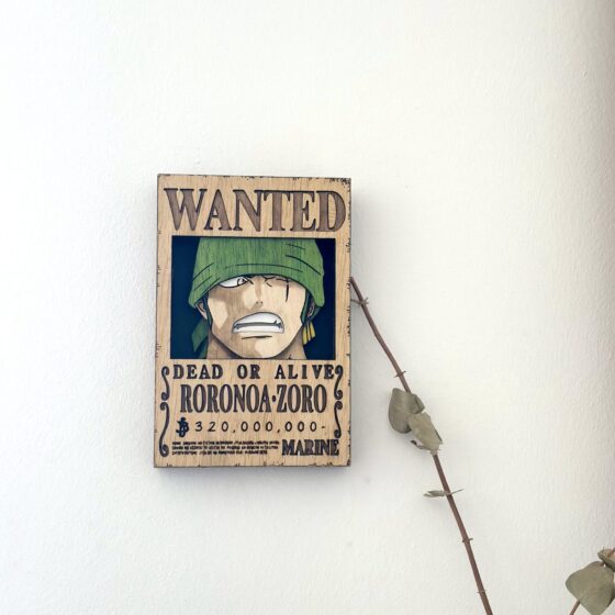 Cartel de "se busca" Roronoa Zoro