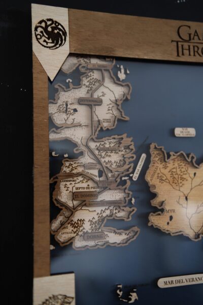 Mapa mundo "Juego de Tronos"