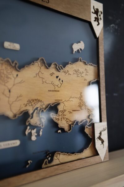 Mapa mundo "Juego de Tronos"