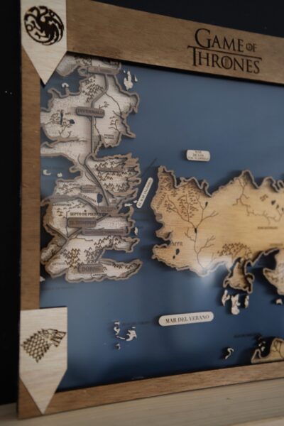 Mapa mundo "Juego de Tronos"