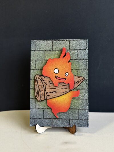 IMG_6888 Cuadro con relieve "Calcifer"