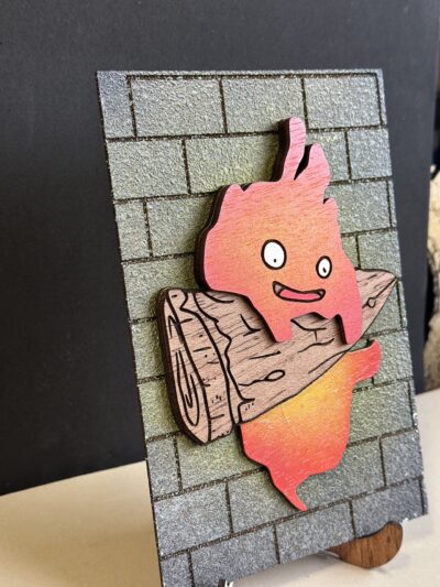 IMG_6889 Cuadro con relieve "Calcifer"