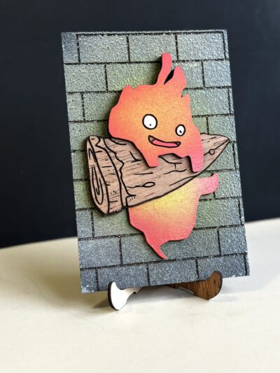 IMG_6892 Cuadro con relieve "Calcifer"