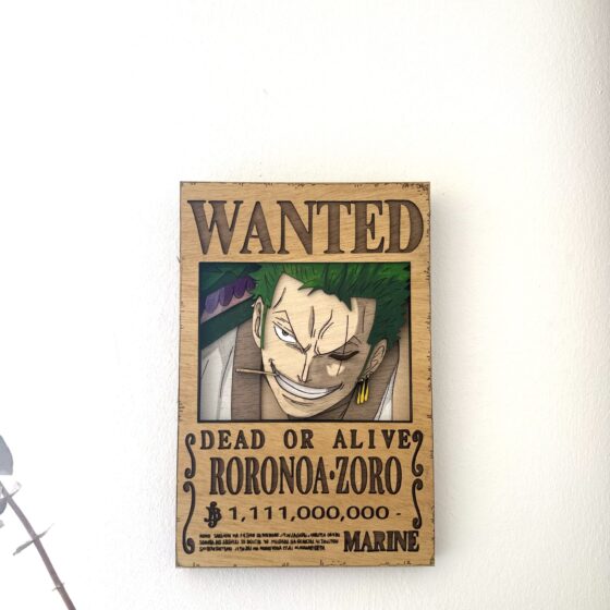 Cartel de se busca "Roronoa Zoro" Wano Edition